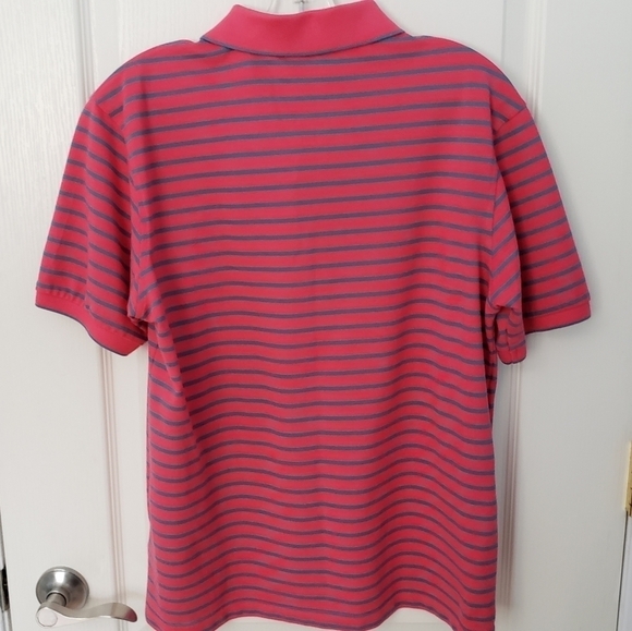 Ralph Lauren Pink & Blue Striped Polo Shirt Youth Size XL - Picture 2 of 4